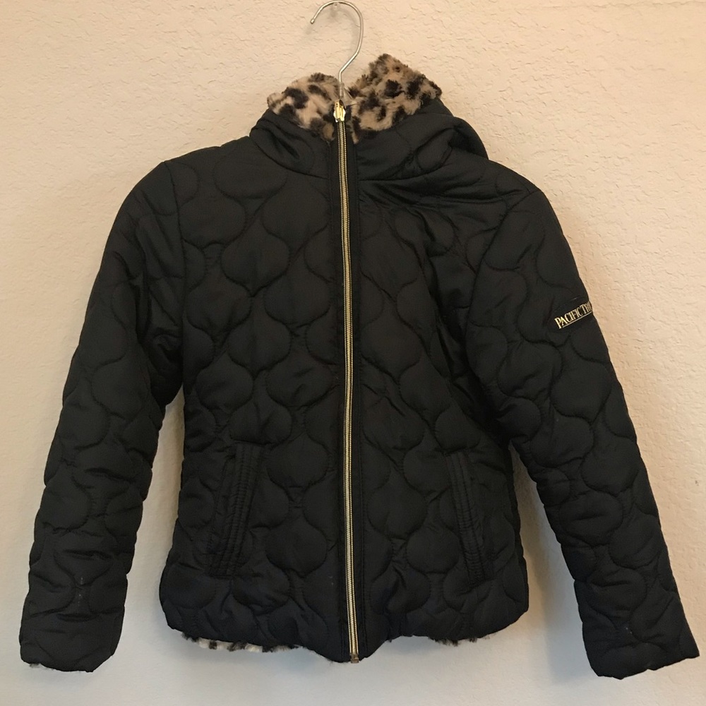Girls Reversible Coat - Picture 2 of 5